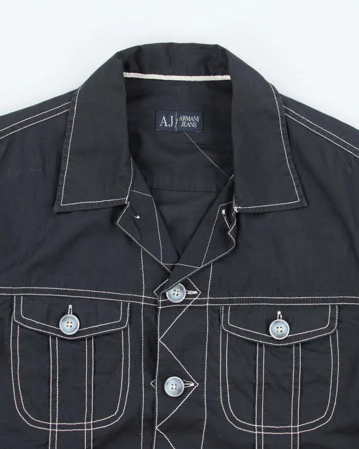 Vintage Armani Jeans Boxy Lightweight Shirt - L sold by Rokit product image thumbnail 3