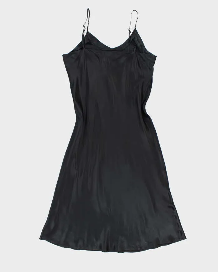 Vintage 90s Winter Silks Black Silk Slip Dress - L sold by Rokit product image thumbnail 2