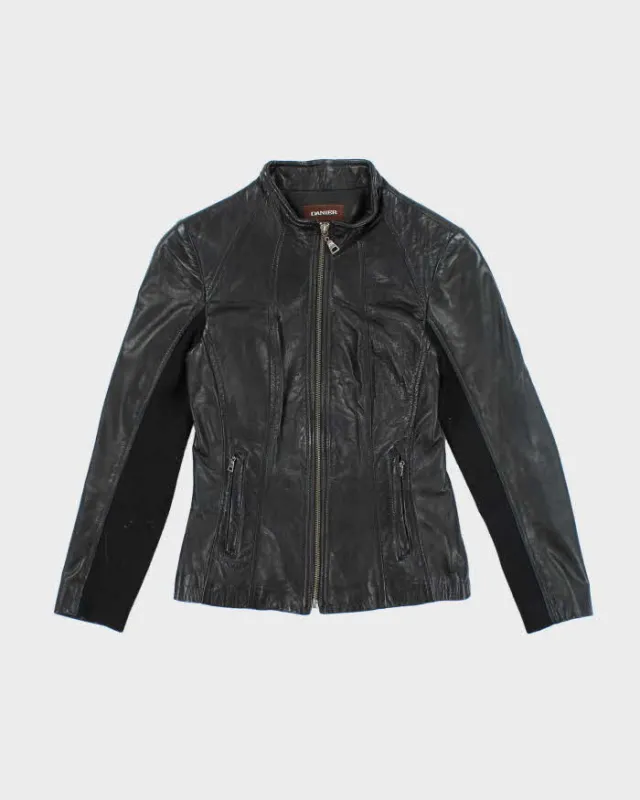 Vintage Y2K Danier Women's Slim Fit Leather Biker Jacket - XS sold by Rokit