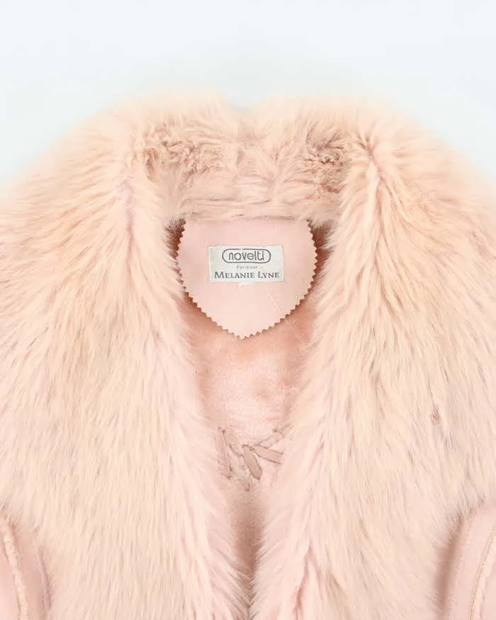 Vintage Y2k 00s Novelti Pink Faux Suede Faux Fur Jacket - L sold by Rokit product image thumbnail 3