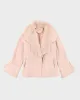 Vintage Y2k 00s Novelti Pink Faux Suede Faux Fur Jacket - L sold by Rokit