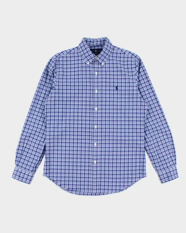 Vintage Ralph Lauren Checked Long Sleeve Shirt - M sold by Rokit