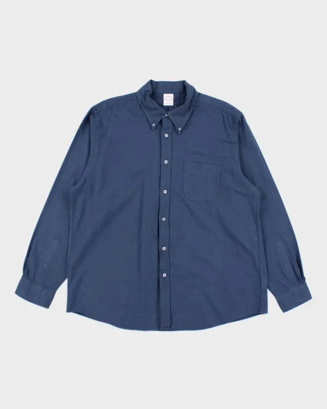 Vintage Brooks Brothers Cotton & Wool Blend Oversized Long Sleeve Shirt - XL sold by Rokit