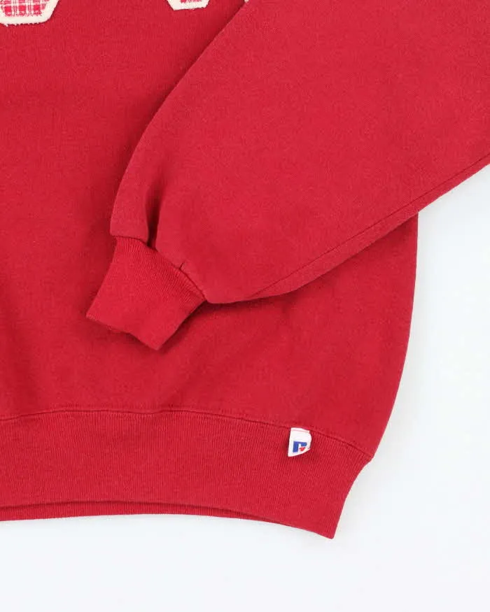 Vintage 90's Russell Athletic Sorority Gingham Print Sweatshirt - L sold by Rokit product image thumbnail 4