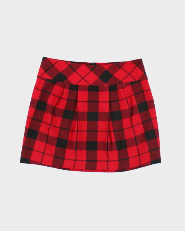Vintage Y2k 00s Le Chateau Checked Mini Skirt - XS sold by Rokit