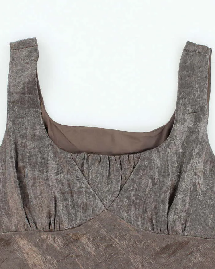 Vintage 90s Shimmery Square Neck Top - M sold by Rokit product image thumbnail 3