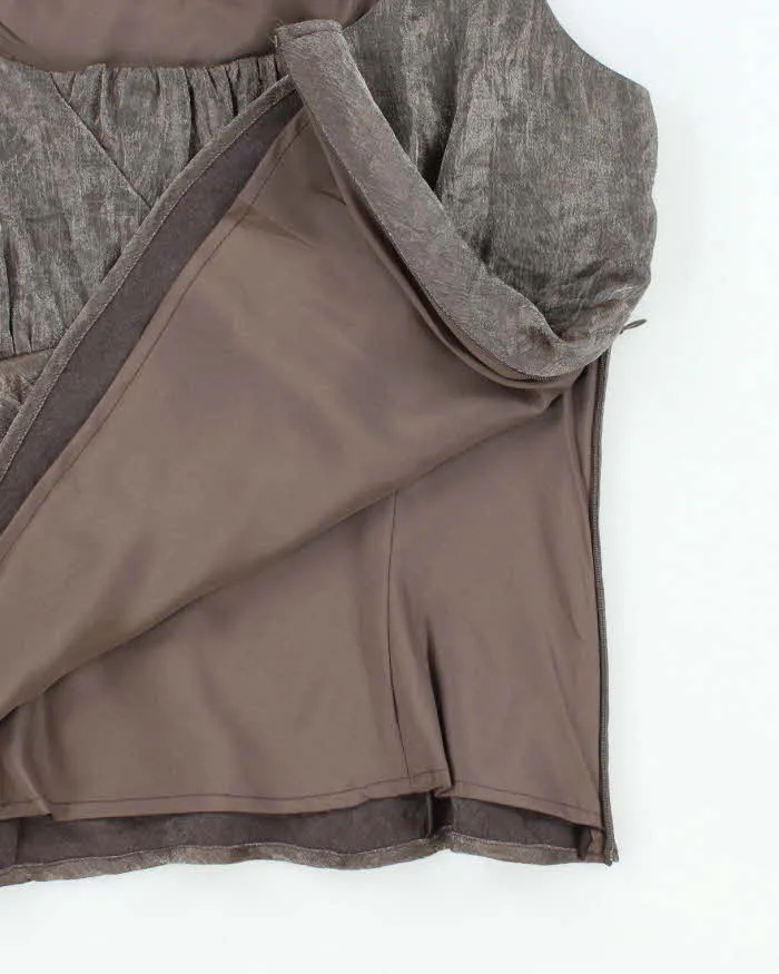 Vintage 90s Shimmery Square Neck Top - M sold by Rokit product image thumbnail 4