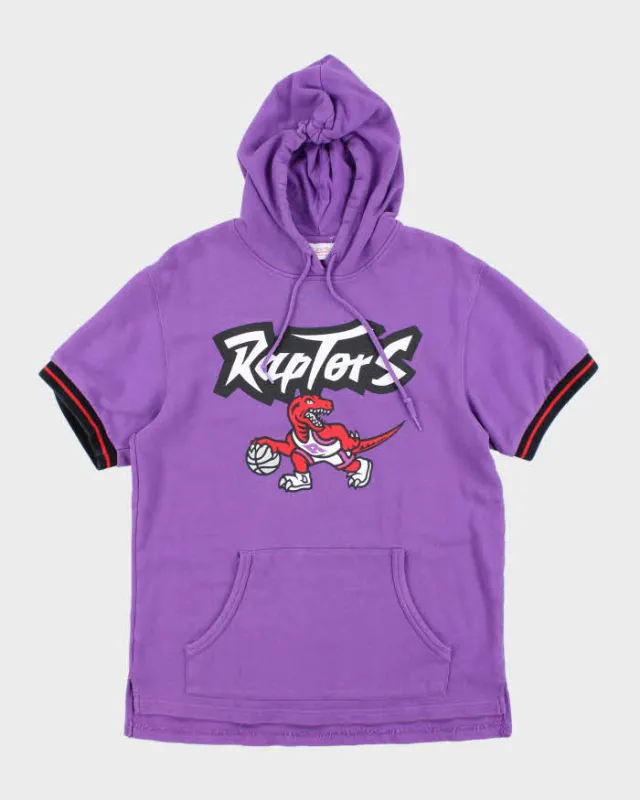Vintage 2000's Mitchell & Ness Toronto Raptors NBA Short-Sleeved Hoodie - M sold by Rokit