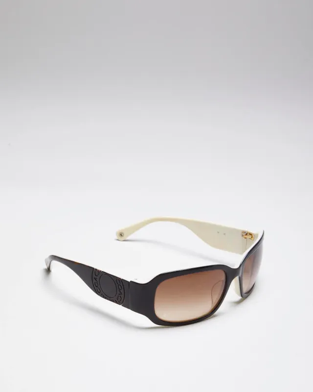 Vintage Y2K Coach Tortoise Shell Oval Frame Sunglasses sold by Rokit