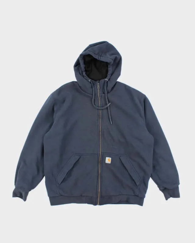 Vintage Carhartt Heavyweight Lined Zip Up Hoodie - L sold by Rokit