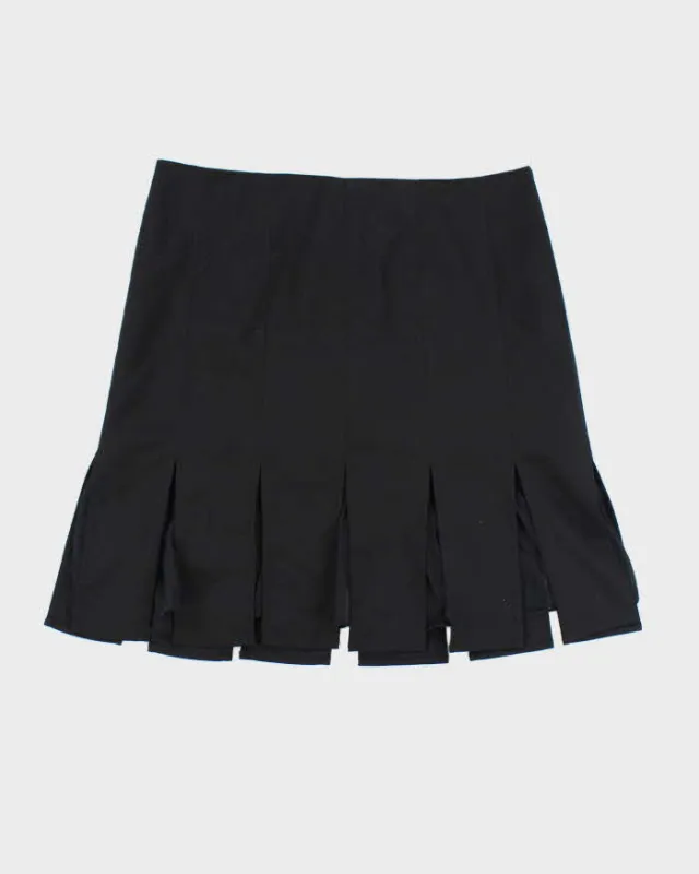 Vintage Y2k 00s Pleated Mesh Underlay Mini Skirt - S sold by Rokit