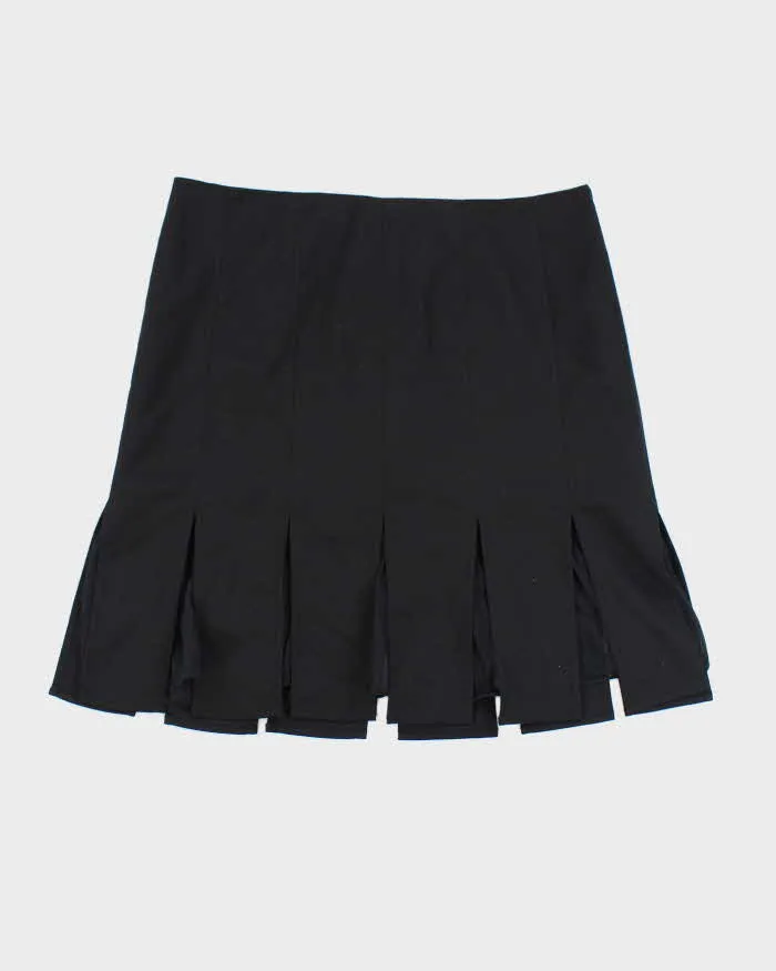 Vintage Y2k 00s Pleated Mesh Underlay Mini Skirt - S sold by Rokit