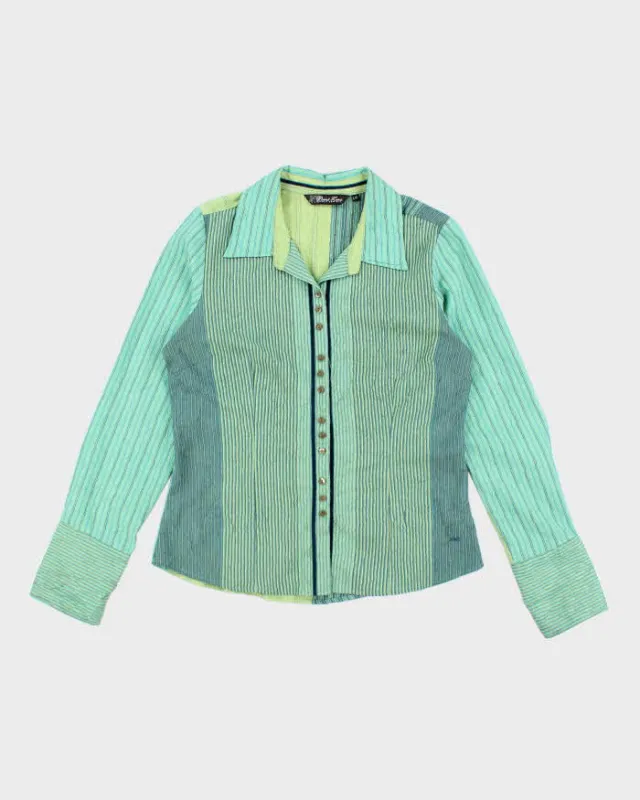 Vintage Y2k 00s Point Zero Stripe Blouse - L sold by Rokit