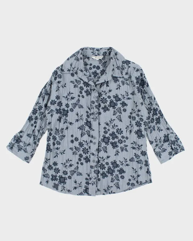 Vintage Y2k 00s Jessica Floral Blouse - L sold by Rokit