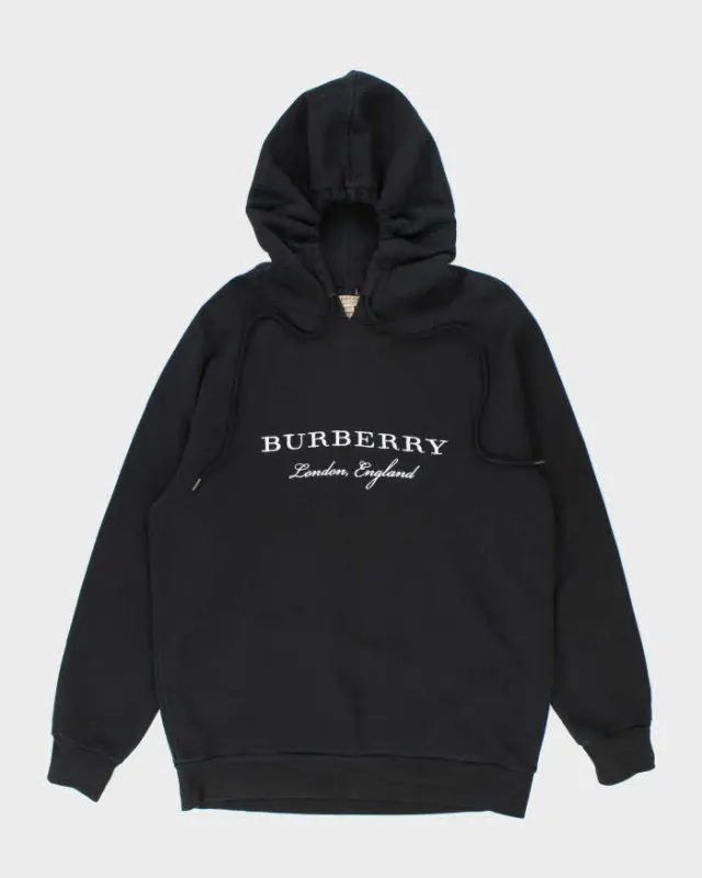 Vintage Burberry Embroidered Spell Out Hoodie - L sold by Rokit