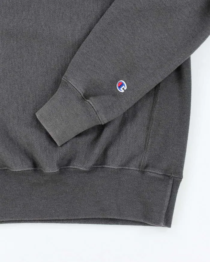 Vintage Champion Heavyweight Faded Grey Reverse Weave Sweatshirt - S sold by Rokit product image thumbnail 4