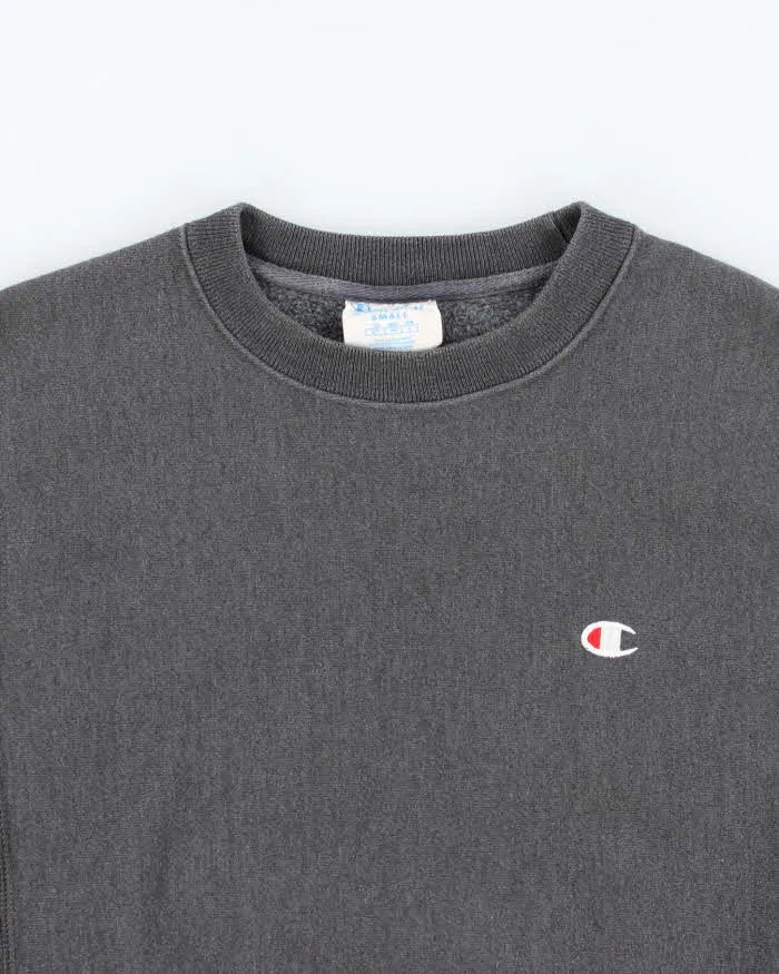 Vintage Champion Heavyweight Faded Grey Reverse Weave Sweatshirt - S sold by Rokit product image thumbnail 3
