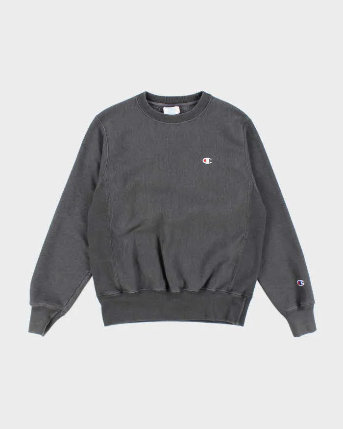 Vintage Champion Heavyweight Faded Grey Reverse Weave Sweatshirt - S sold by Rokit