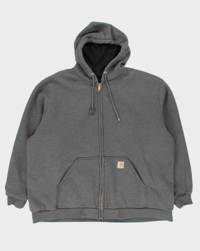 Vintage 2000's Carhartt Oversized Faded Zip Up Hoodie - XXXL sold by Rokit