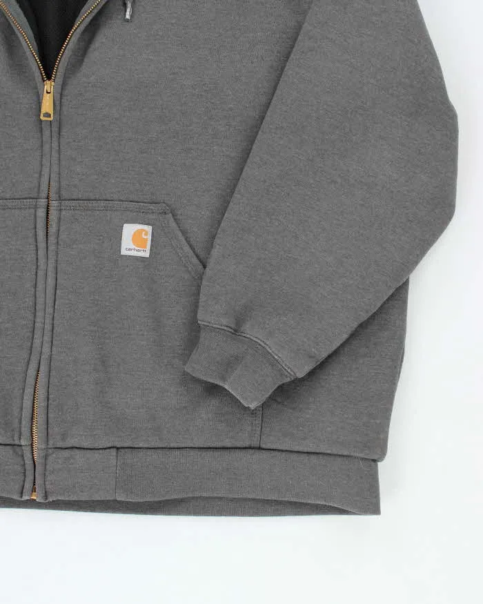 Vintage 2000's Carhartt Oversized Faded Zip Up Hoodie - XXXL sold by Rokit product image thumbnail 4