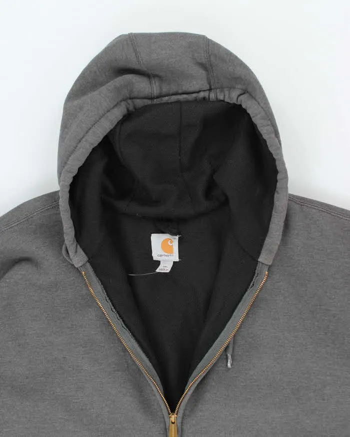 Vintage 2000's Carhartt Oversized Faded Zip Up Hoodie - XXXL sold by Rokit product image thumbnail 3