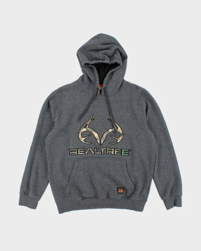 Vintage Y2K Real Tree Camo Spell Out Hoodie - M sold by Rokit