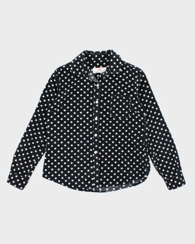 Vintage Women's H&M x Comme Des Garcons Polka Dot Corduroy Shirt - M sold by Rokit