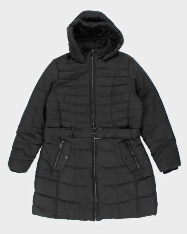 Vintage Y2k 00s Karl Lagerfeld Black Hooded Puffer Jacket - XL sold by Rokit