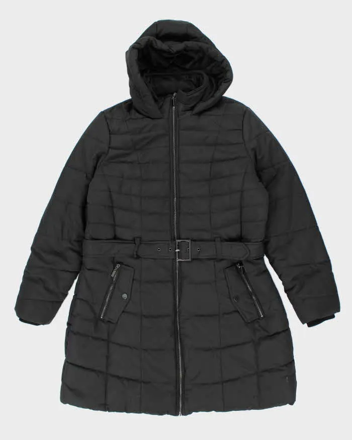 Vintage Y2k 00s Karl Lagerfeld Black Hooded Puffer Jacket - XL sold by Rokit