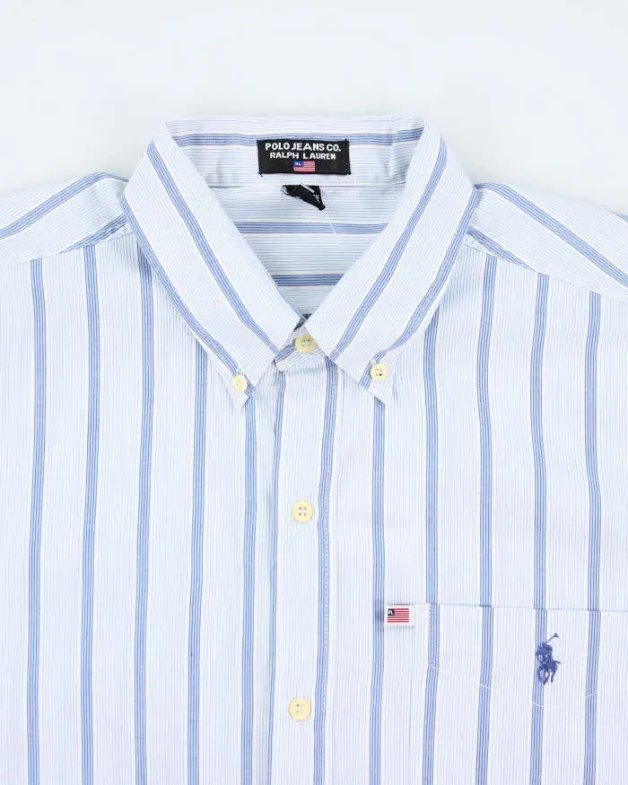 Vintage Polo Jeans Ralph Lauren Checked Oversized Long Sleeve Shirt - L sold by Rokit product image thumbnail 3