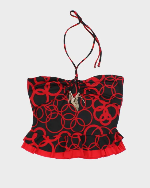 Vintage Y2k 00s Kitty Halter Neck Top - XS sold by Rokit