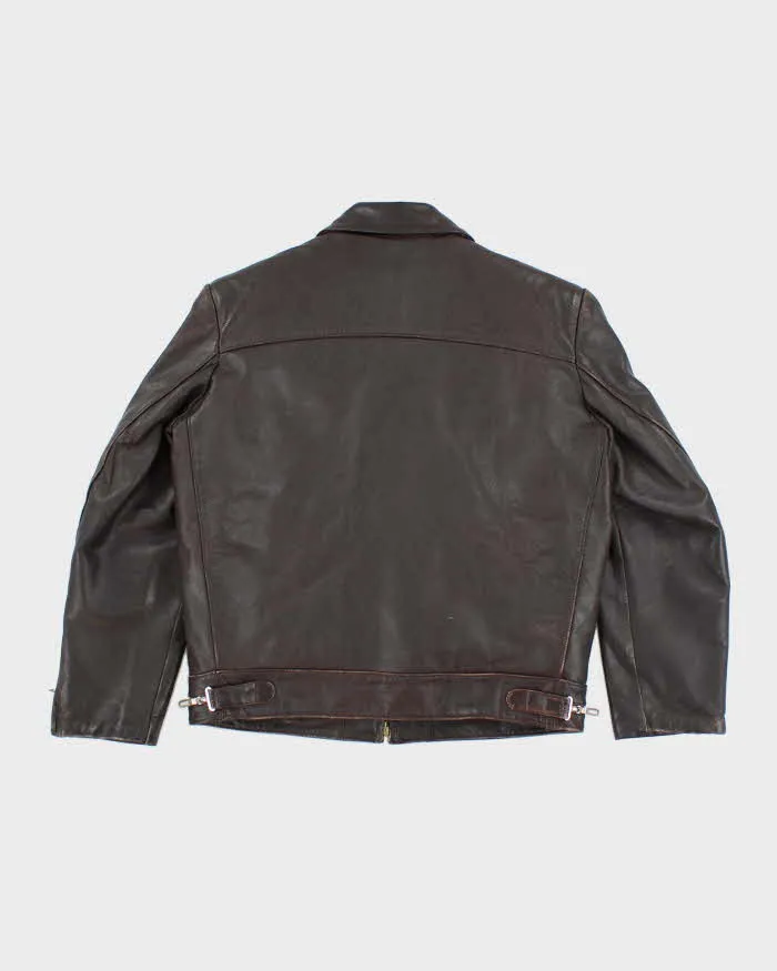 Vintage 80's Cohung Heavyweight Cropped Leather Jacket - M sold by Rokit product image thumbnail 2