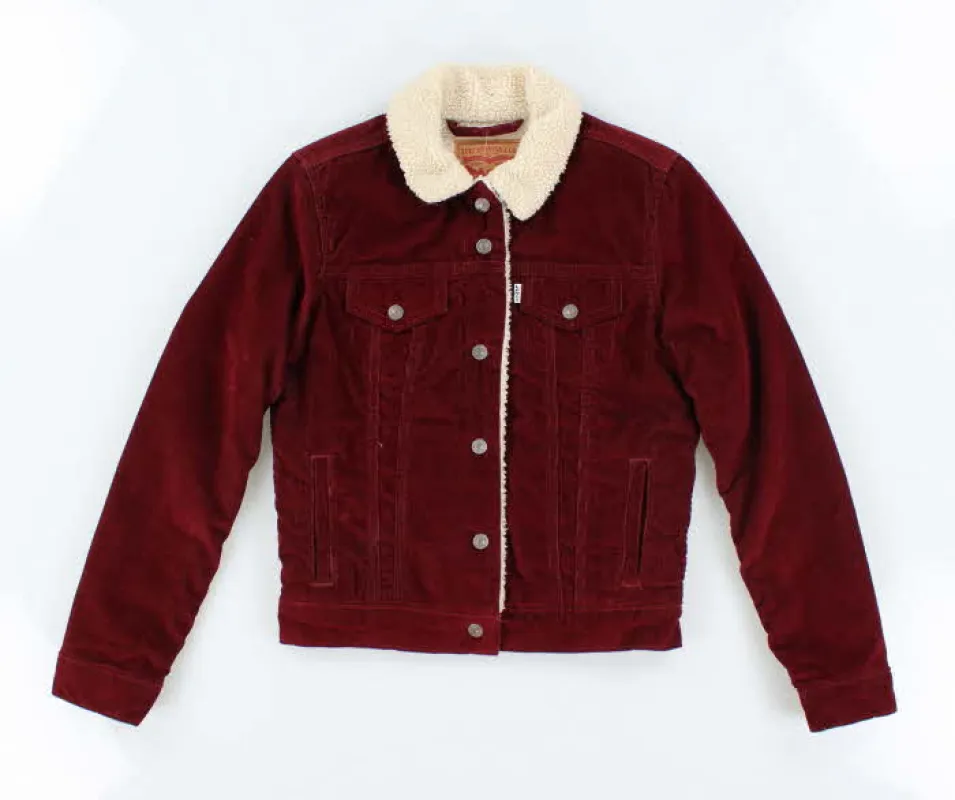 Vintage 00s Levi's Sherpa Corduroy Jacket - XS sold by Rokit