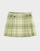 Vintage Y2k 00s Gap Green Checked Pleated - S sold by Rokit