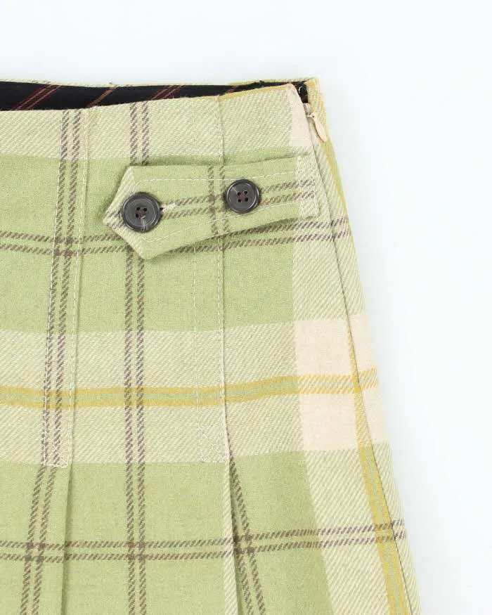 Vintage Y2k 00s Gap Green Checked Pleated - S sold by Rokit product image thumbnail 3