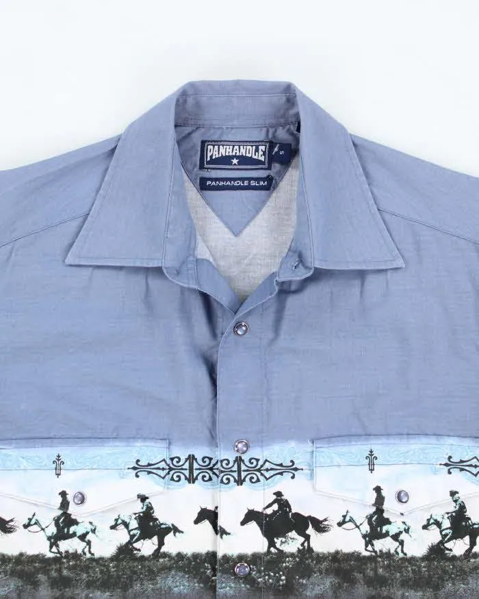 Panhandle Slim Blue Western Shirt - S sold by Rokit product image thumbnail 3