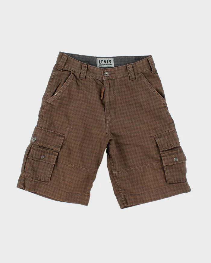 Vintage 2000's Levi's Wide Leg Patterned Cargo Shorts - W30 L11 sold by Rokit