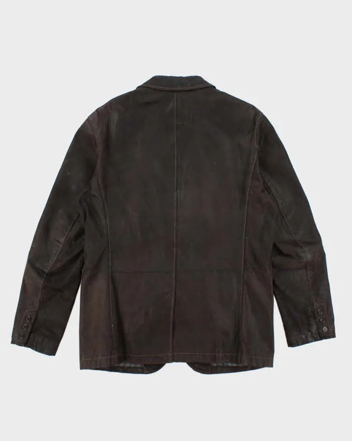 Vintage Y2K Danier Leather Blazer Jacket - L sold by Rokit product image thumbnail 2
