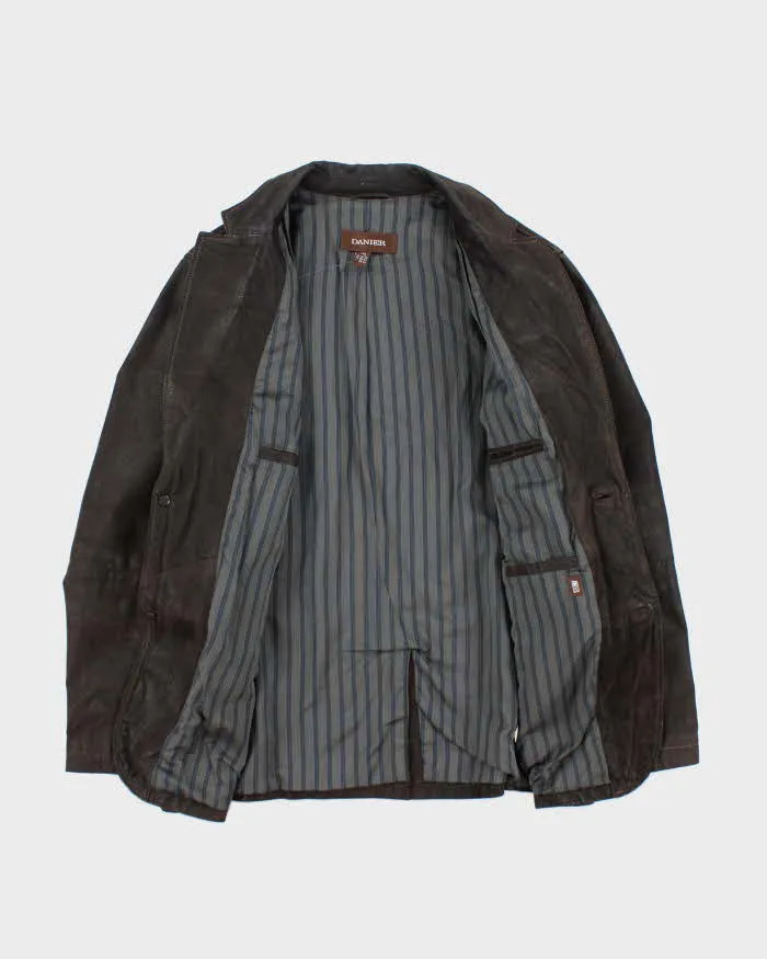 Vintage Y2K Danier Leather Blazer Jacket - L sold by Rokit product image thumbnail 5