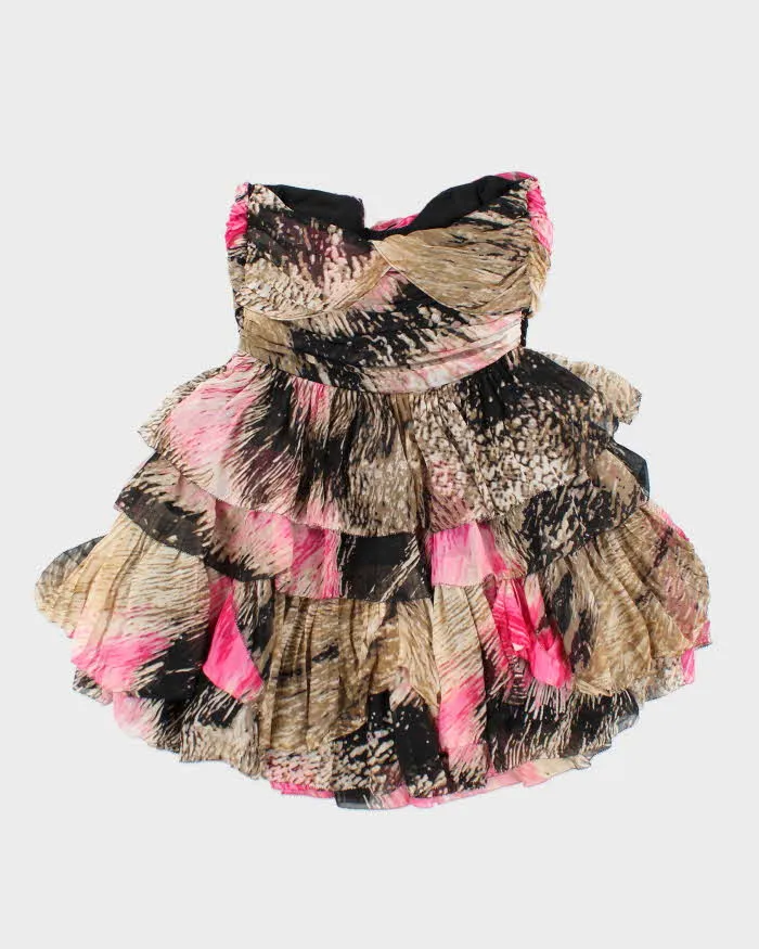 Vintage Y2k 00s Diane Von Furstenberg Silk Ruffle Mini Dress - S sold by Rokit product image thumbnail 2