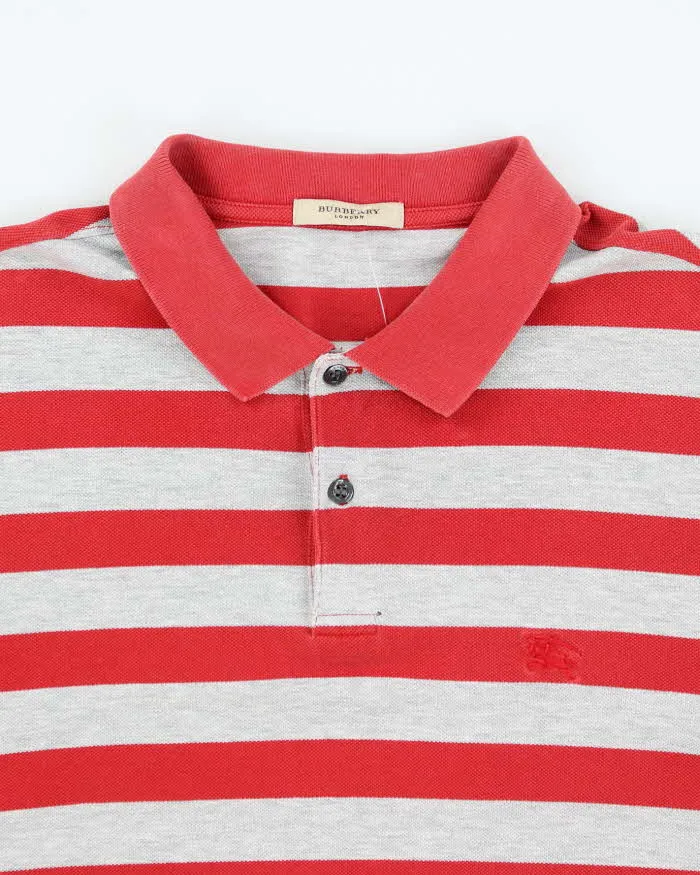 Vintage 2000's Burberry Striped Polo Shirt - M sold by Rokit product image thumbnail 3