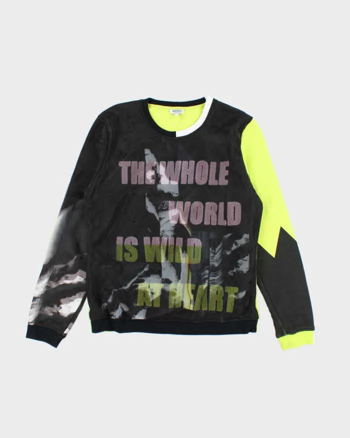 Vintage Kenzo Wild at Heart Graphic Print Sweatshirt - L sold by Rokit