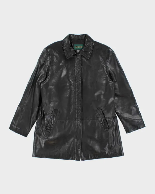 Vintage Women's Danier Soft Leather Button Up Jacket - L sold by Rokit