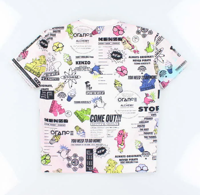 Vintage 00s Kenzo All Over Print T-shirt - M sold by Rokit product image thumbnail 2