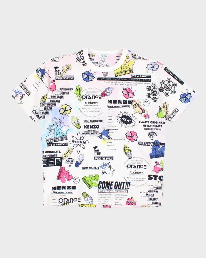 Vintage 00s Kenzo All Over Print T-shirt - M sold by Rokit
