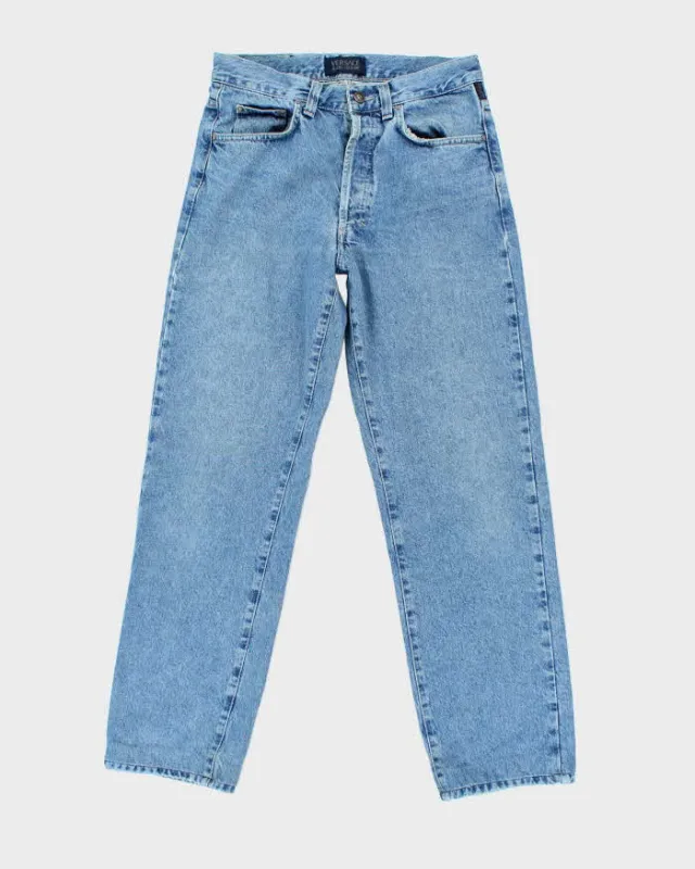 Vintage 90's Versace Couture Medium Wash Straight Leg Jeans - W30 L29 sold by Rokit
