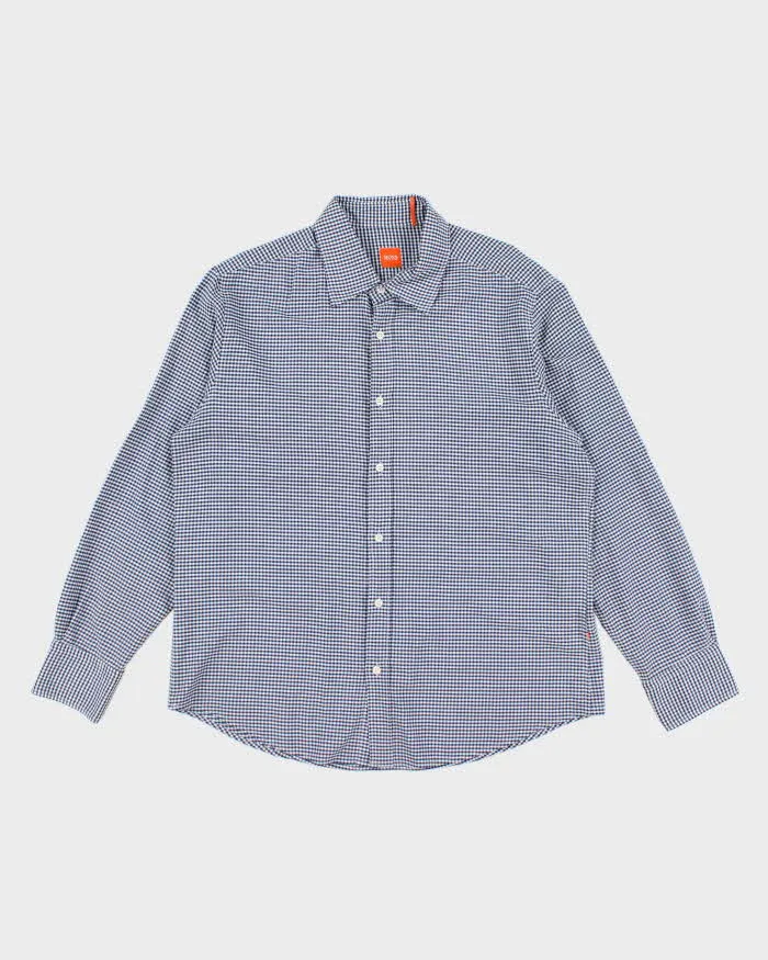 Vintage Hugo Boss Checked Long Sleeve Shirt - L sold by Rokit