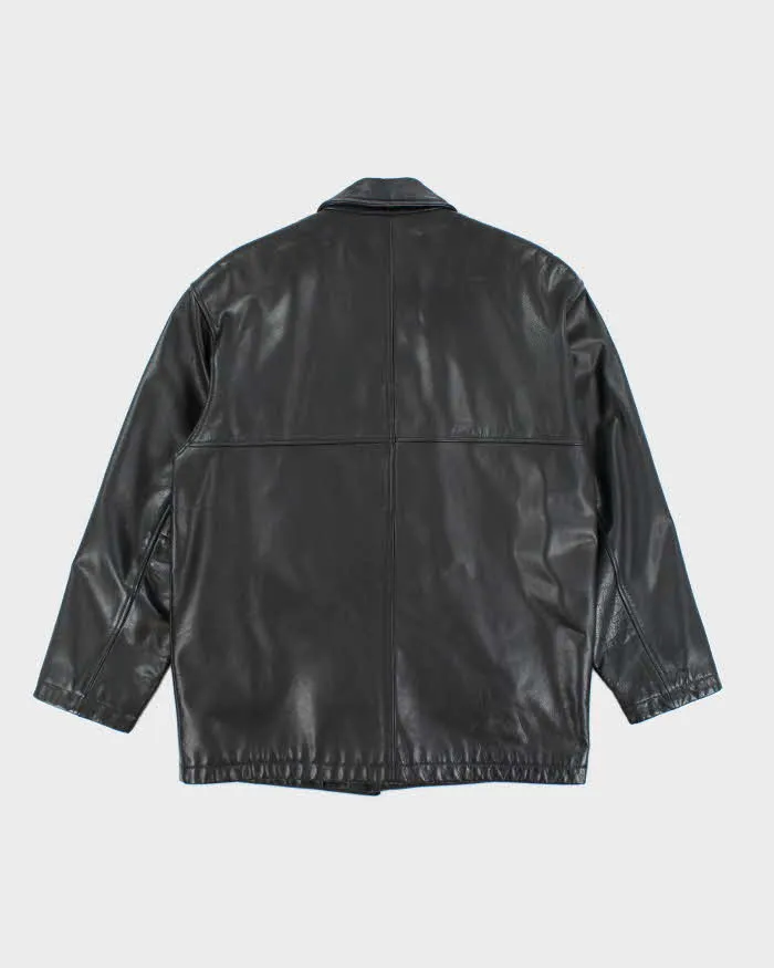 Vintage Danier Heavyweight Leather Button Up Jacket - L sold by Rokit product image thumbnail 2