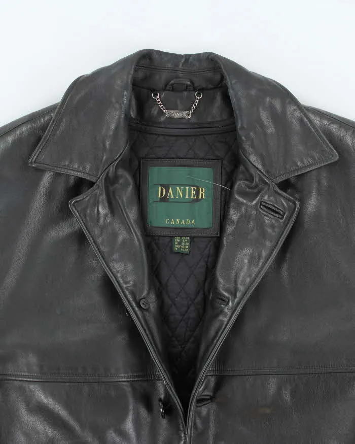 Vintage Danier Heavyweight Leather Button Up Jacket - L sold by Rokit product image thumbnail 3