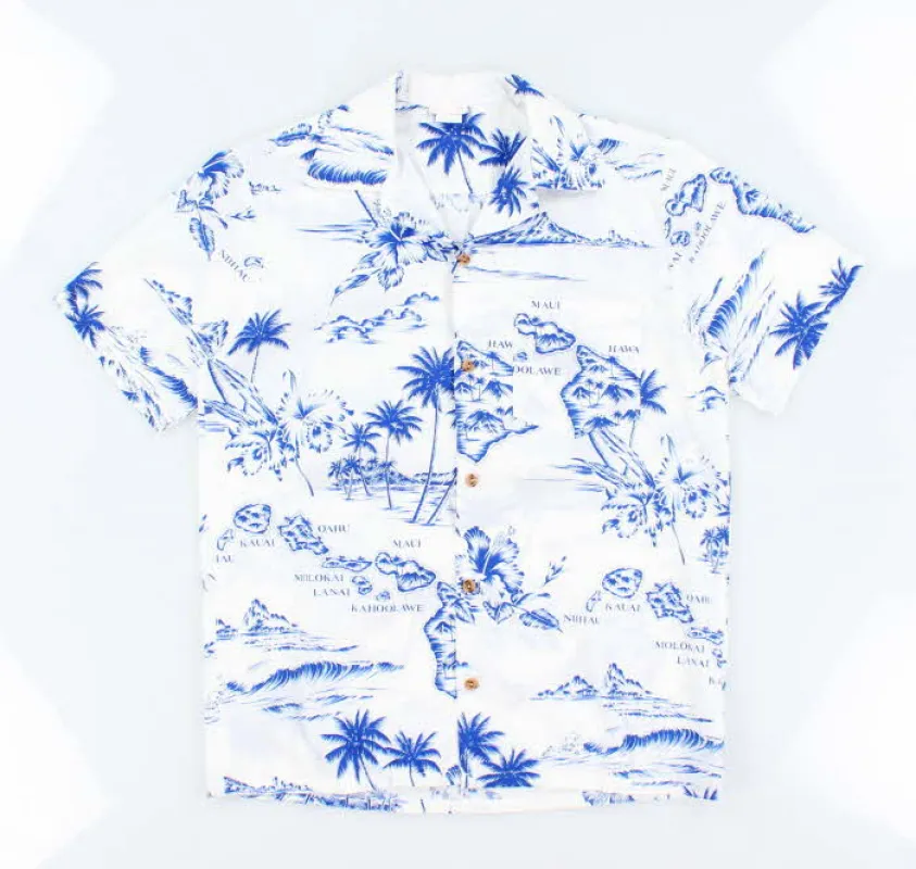 Vintage 80s Hawaiian Highway Hawaiian Shirt - M sold by Rokit